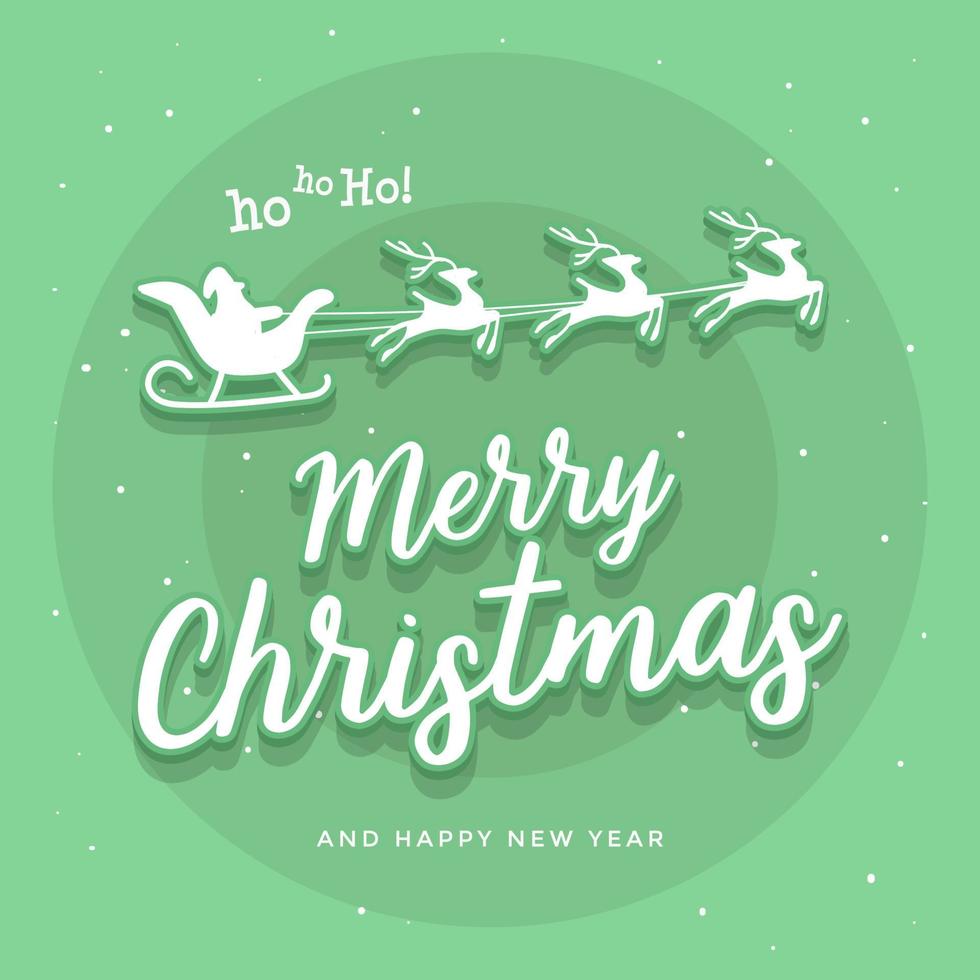 Christmas greeting card. Merry Christmas and happy new year. vector