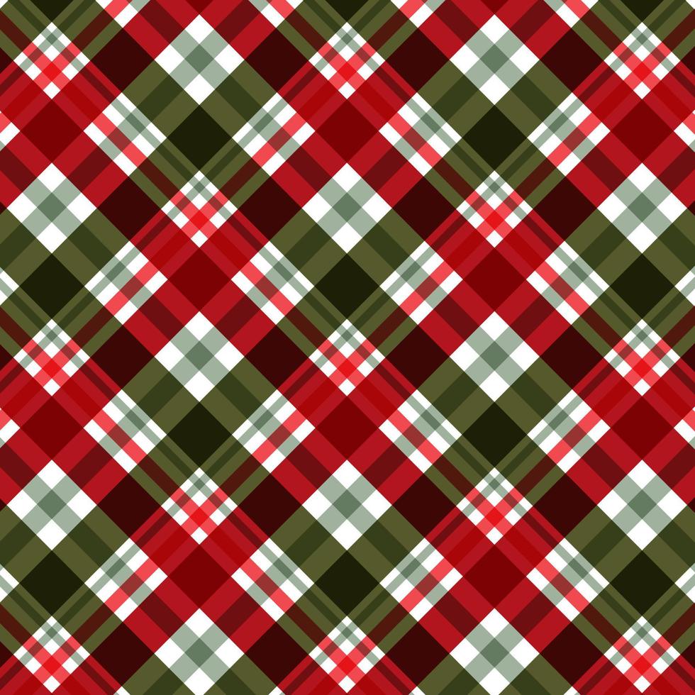 Abstract background with a Christmas themed plaid design vector