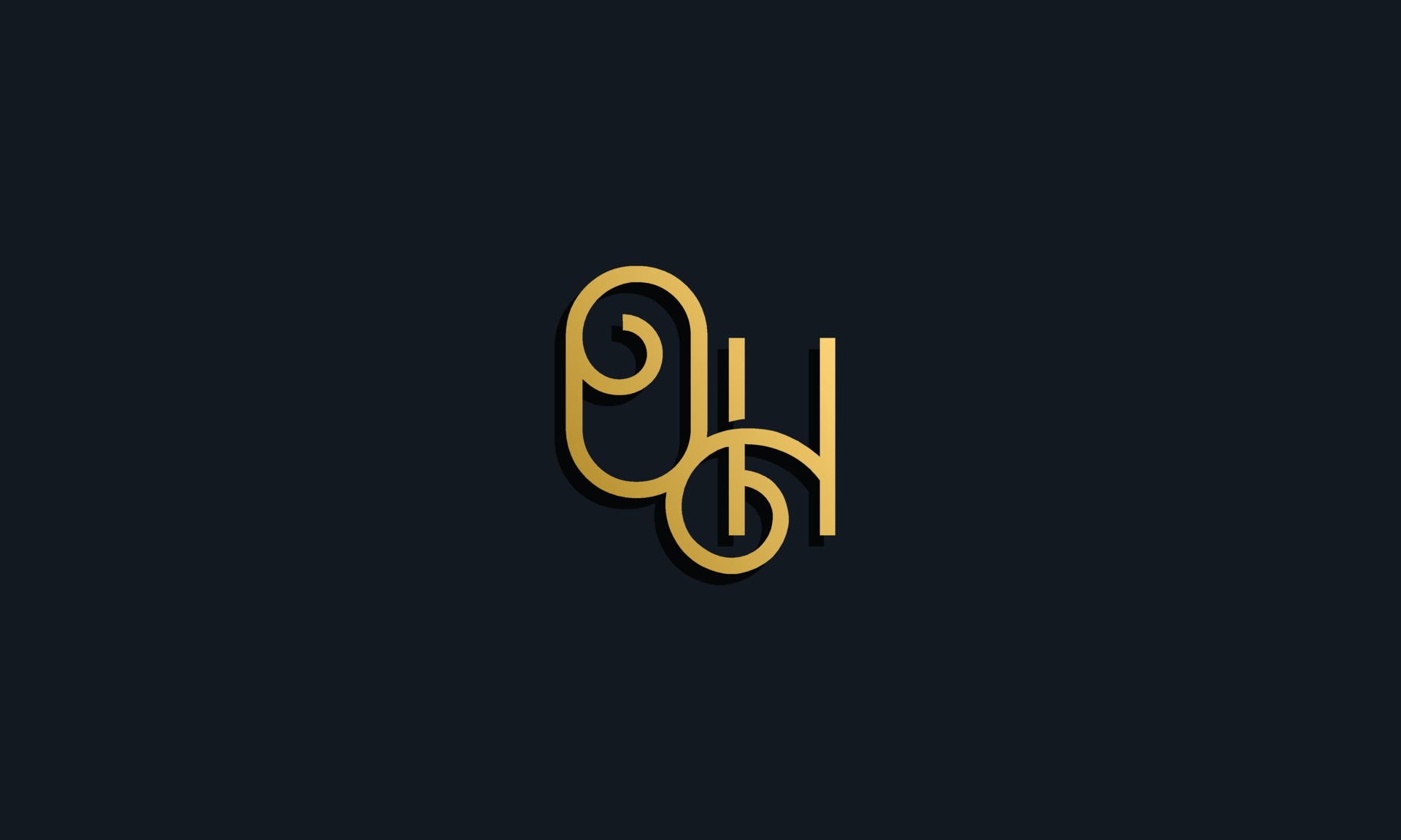 Luxury fashion initial letter OH logo. 3716421 Vector Art at Vecteezy