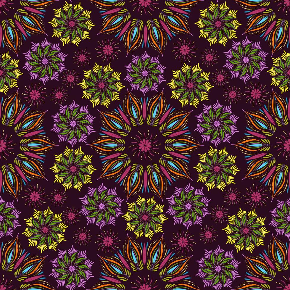 Seamless vector mandala pattern. Indian, tibetan, ottoman motifs.