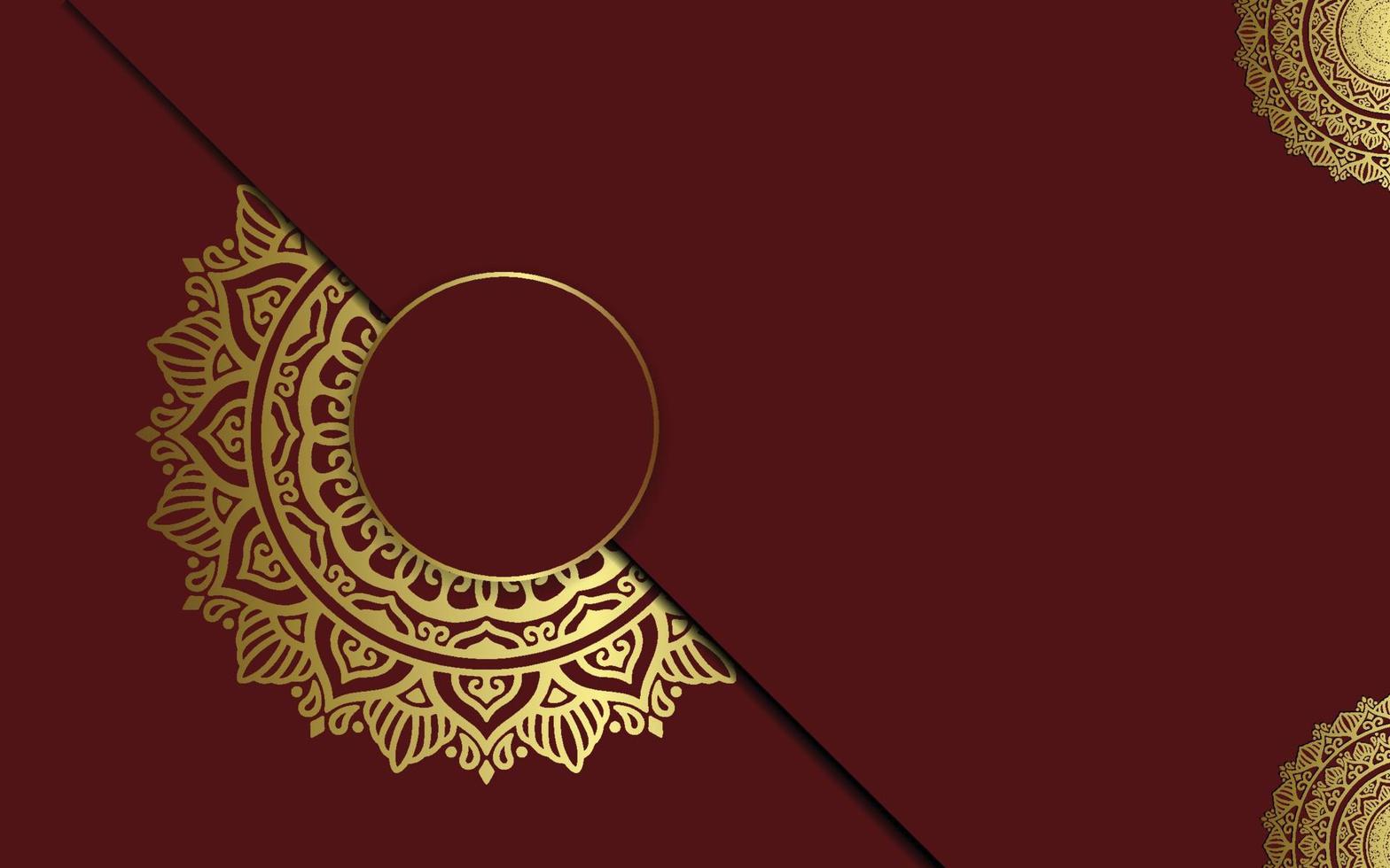 Fondo de mandala ornamental de lujo con estilo de patrón oriental islámico árabe vector premium vecto