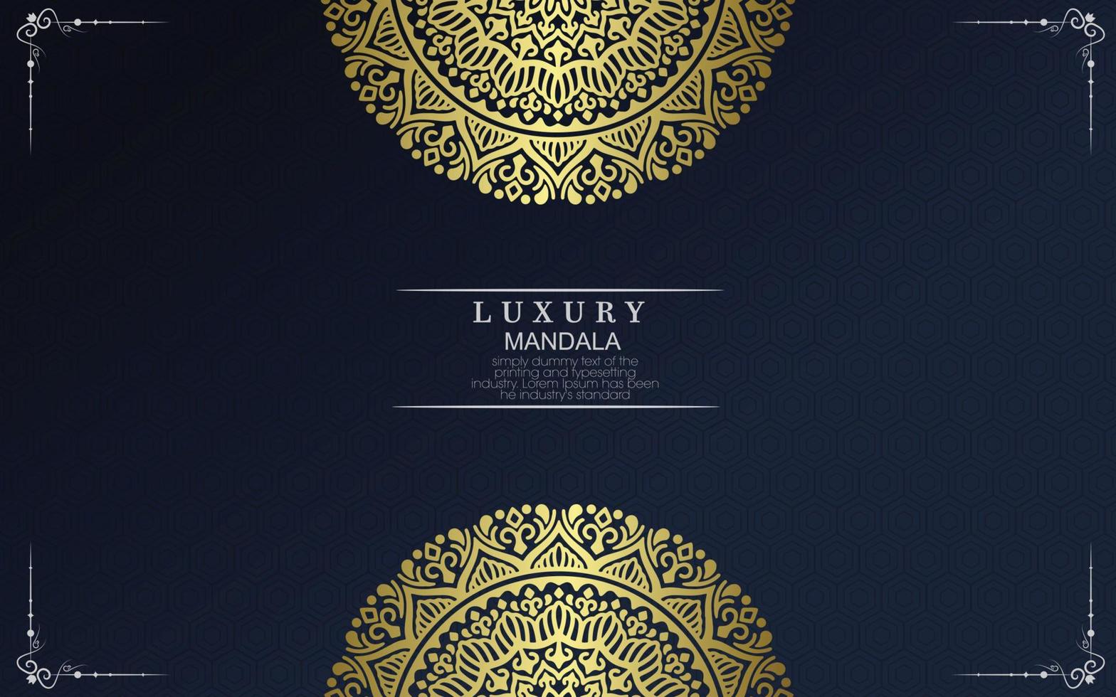 Luxury ornamental mandala background with arabic islamic east pattern style premium vector Free Vecto