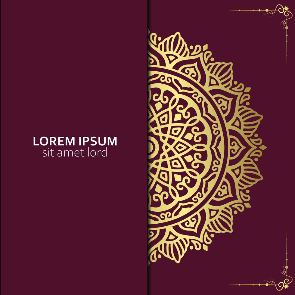 Luxury ornamental mandala background with arabic islamic east pattern style premium vector Free Vecto