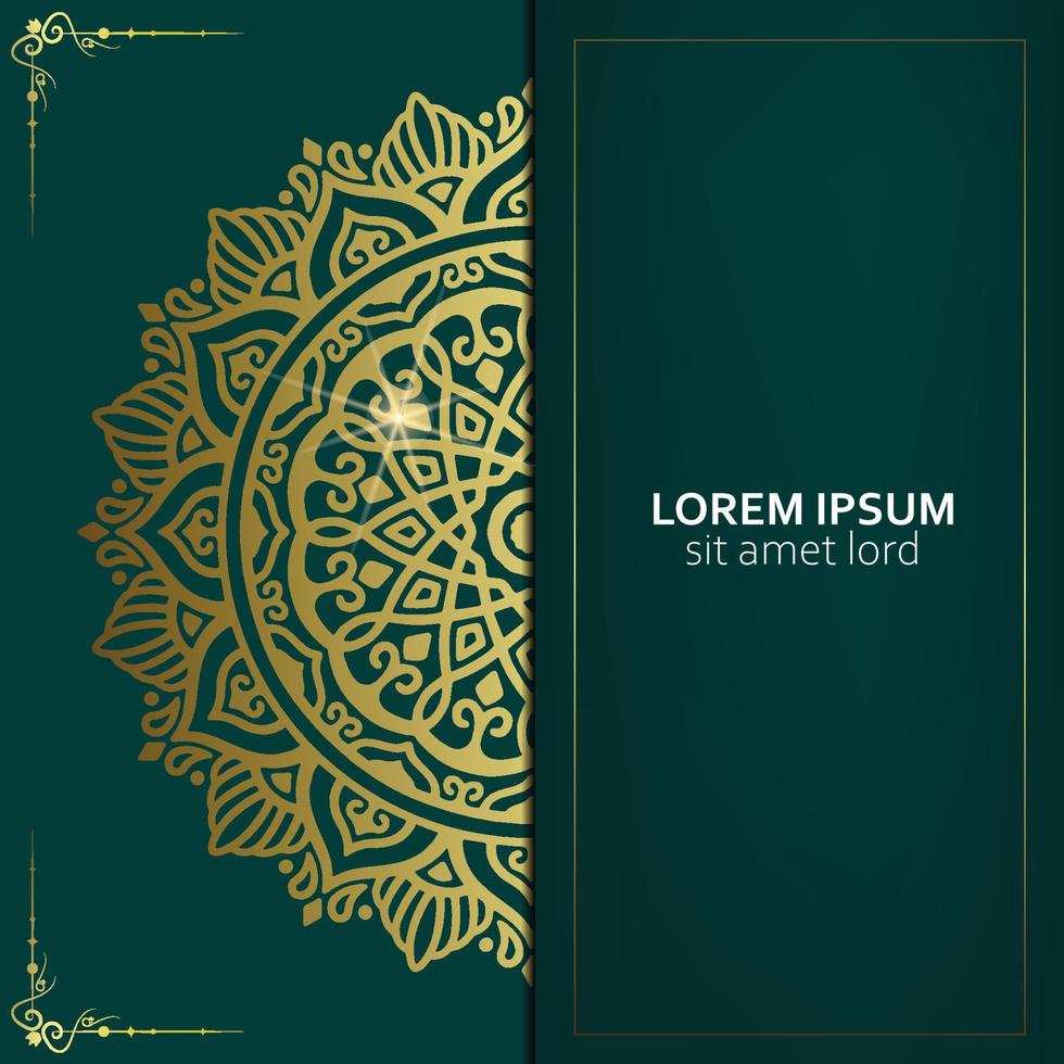 Luxury ornamental mandala background with arabic islamic east pattern style premium vector Free Vecto