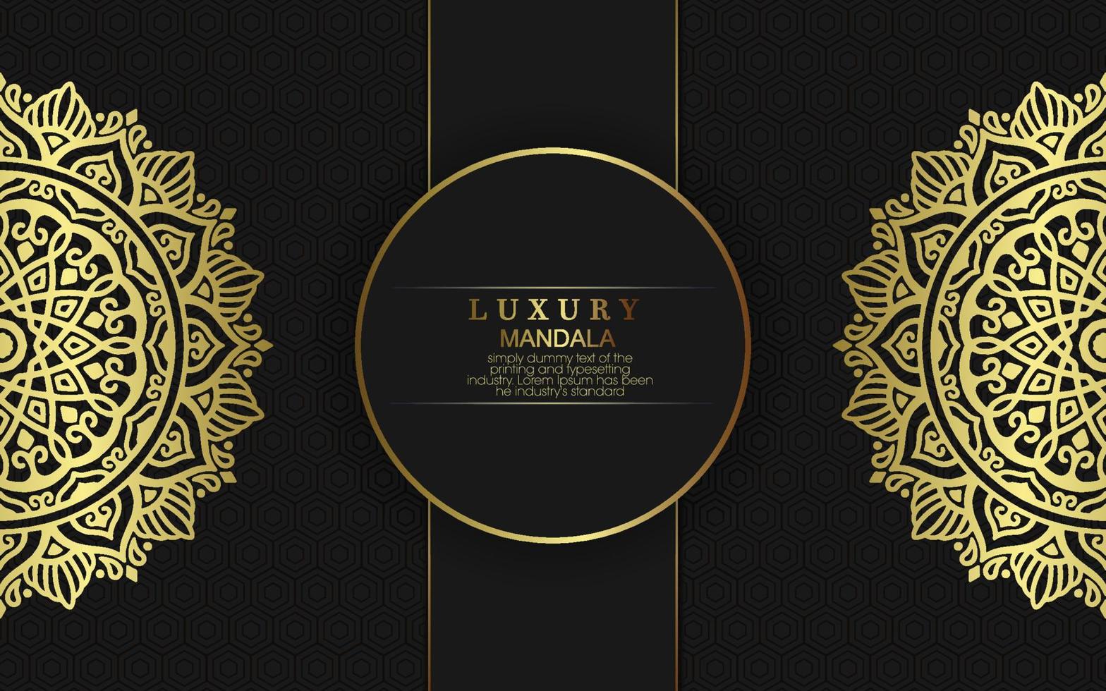 Luxury ornamental mandala background with arabic islamic east pattern style premium vector Free Vecto