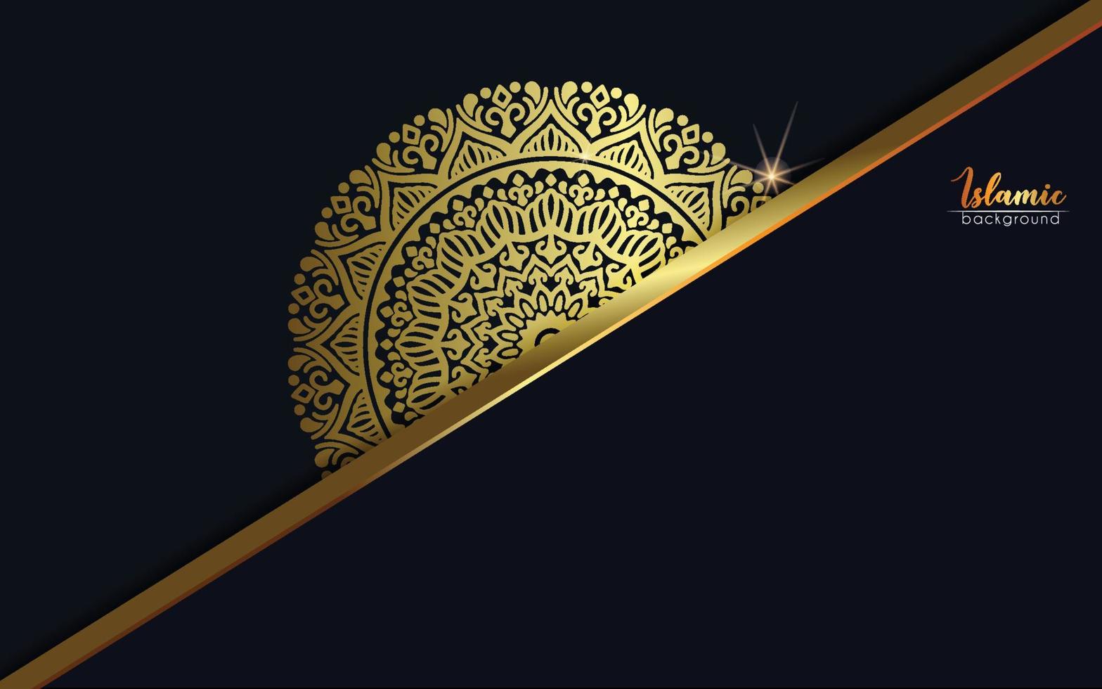Fondo de mandala ornamental de lujo con estilo de patrón oriental islámico árabe vector premium vecto
