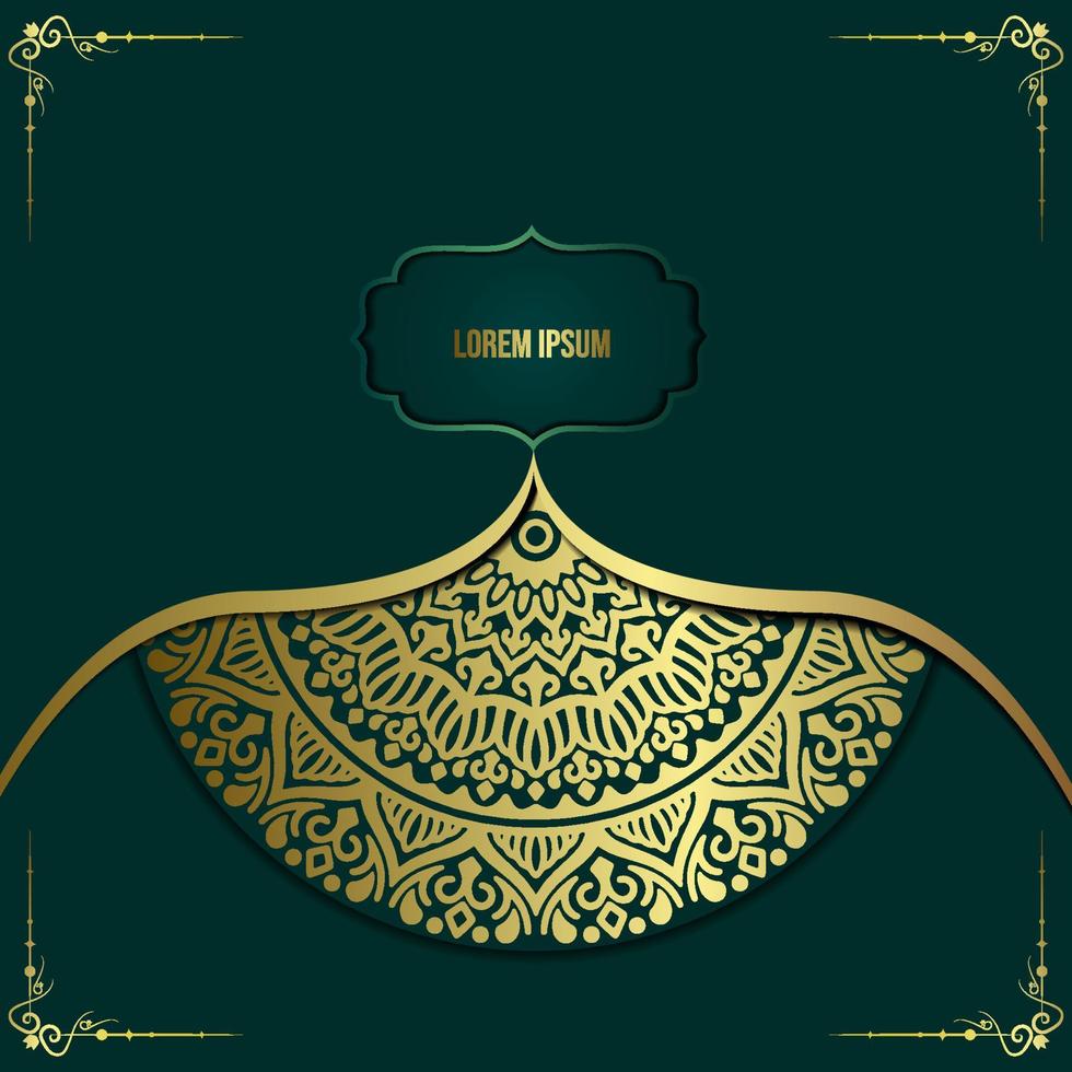 Luxury ornamental mandala background with arabic islamic east pattern style premium vector Free Vecto