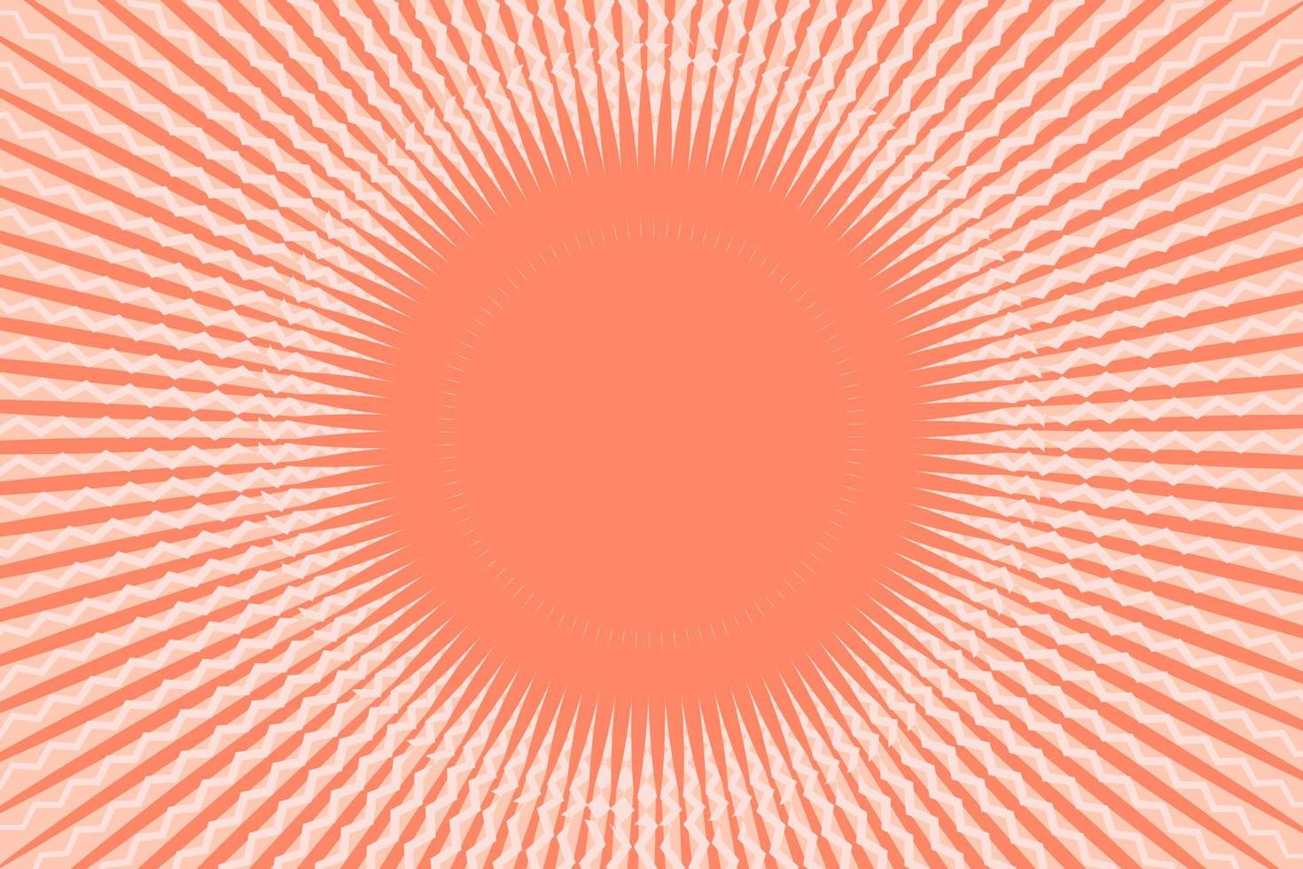 Abstract Frame Sunburst Background. Geometric Sun rays circle frame design. Vector illustration