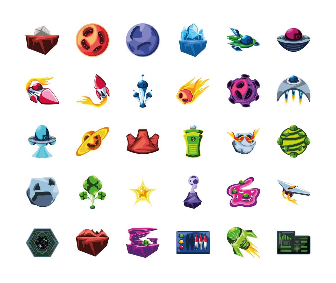 set video game vector