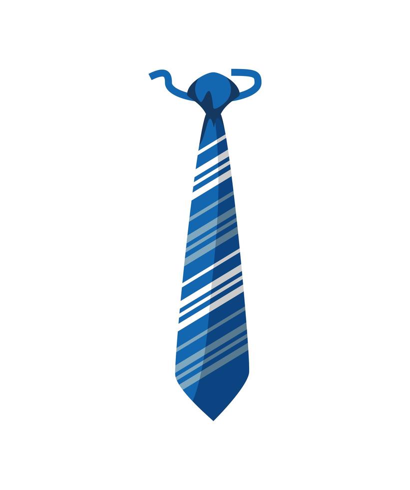 striped necktie accessory vector