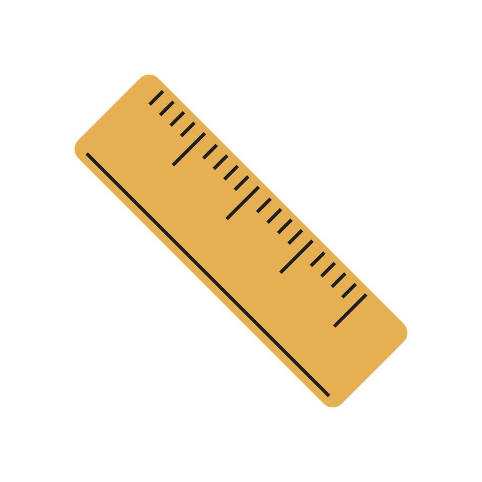 ruler measure utensil vector