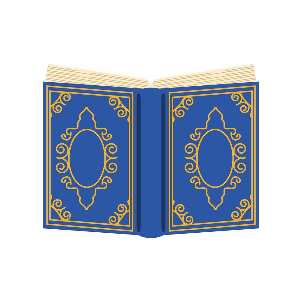 open quran hardcover vector