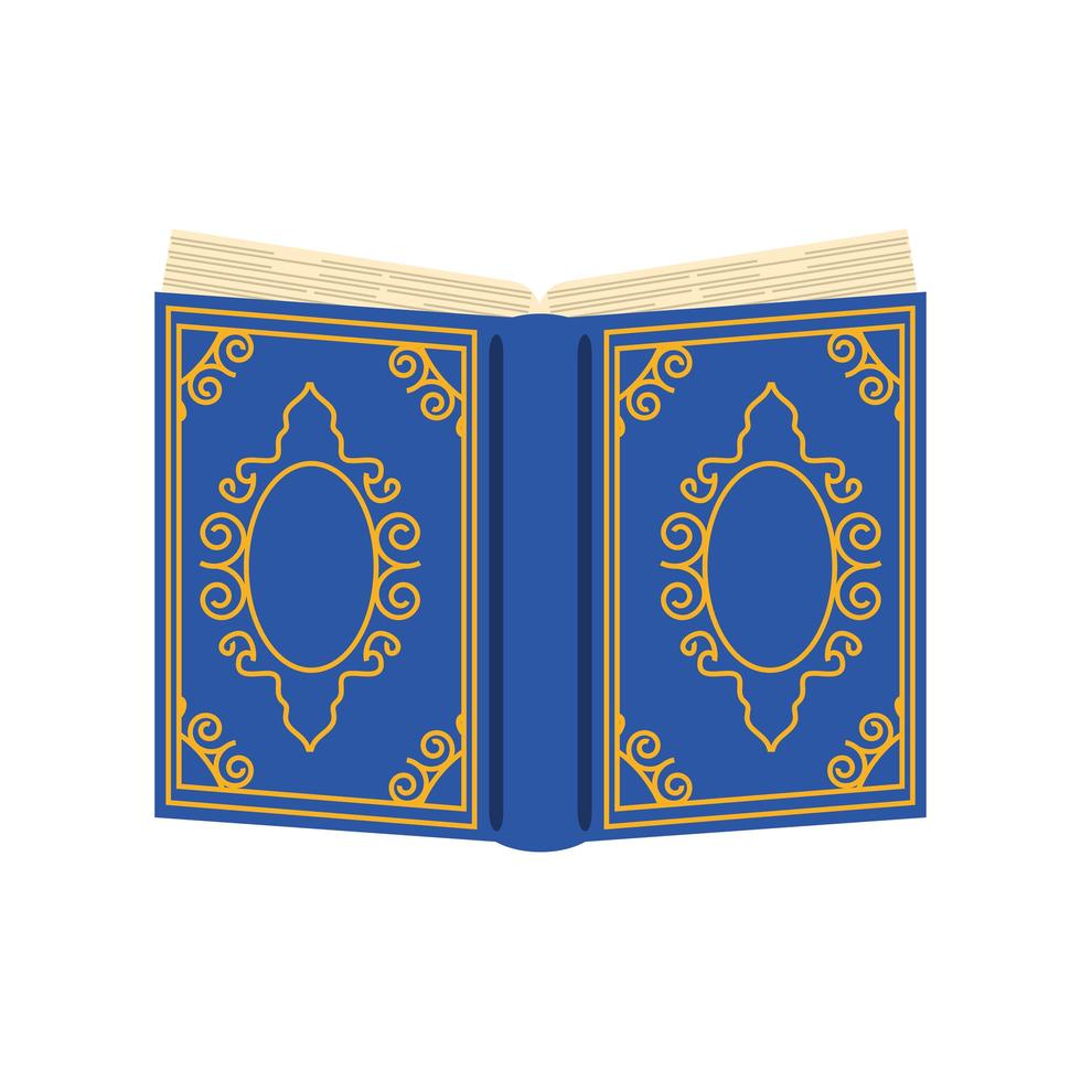 open quran hardcover vector