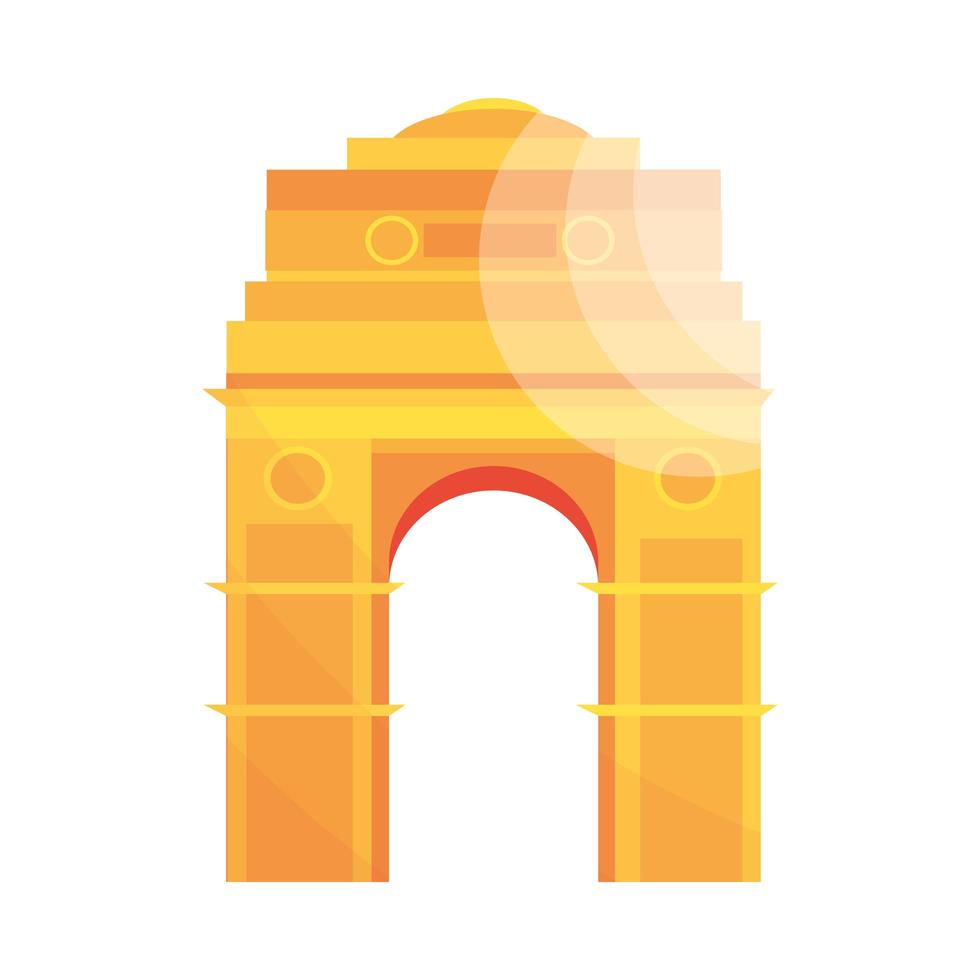 india gate landmark vector