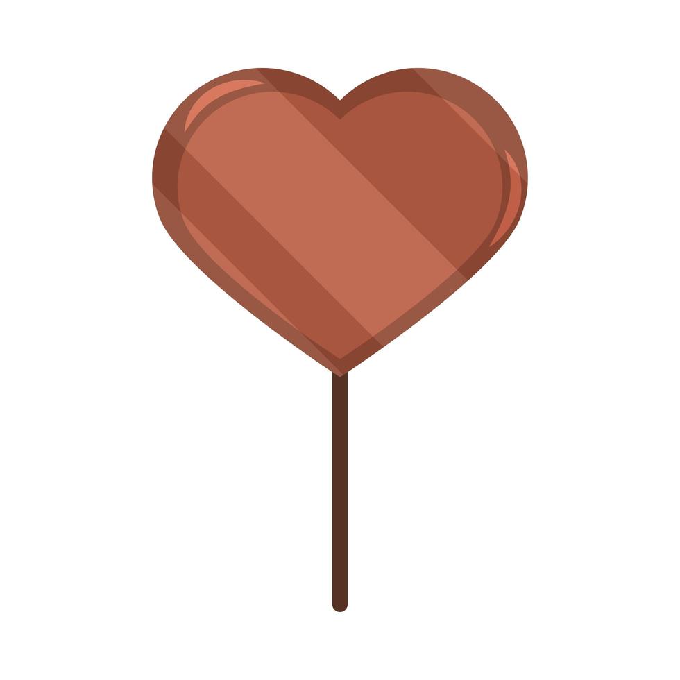 candy shaped heart vector