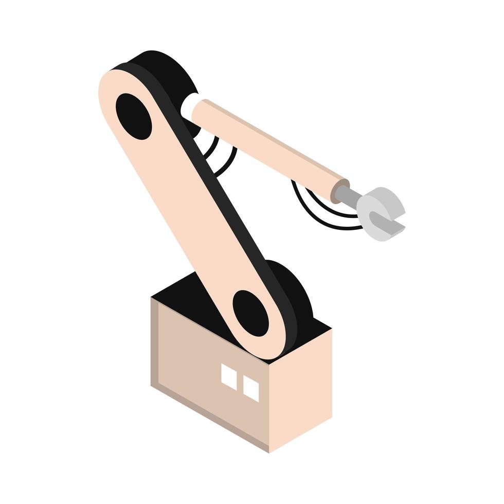 industry arm robotic vector