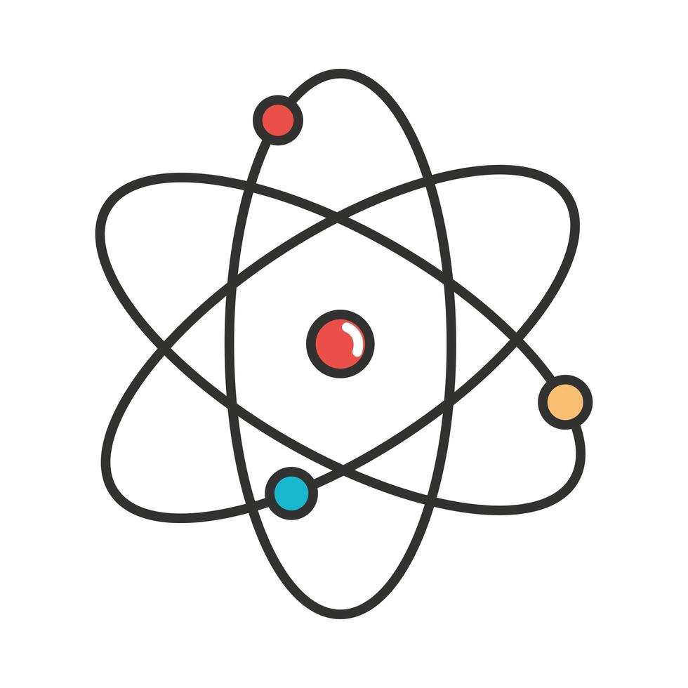 estructura del átomo de la ciencia vector