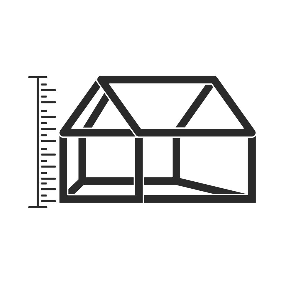 estructura de la casa de construcción vector
