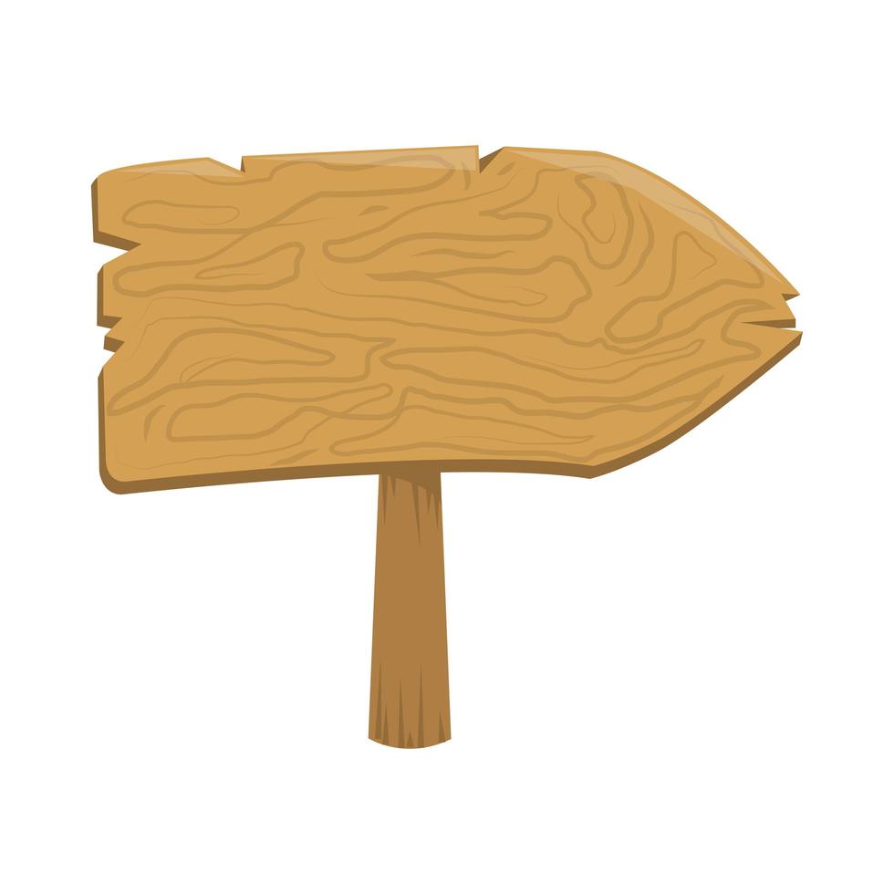 wood arrow signpost vector