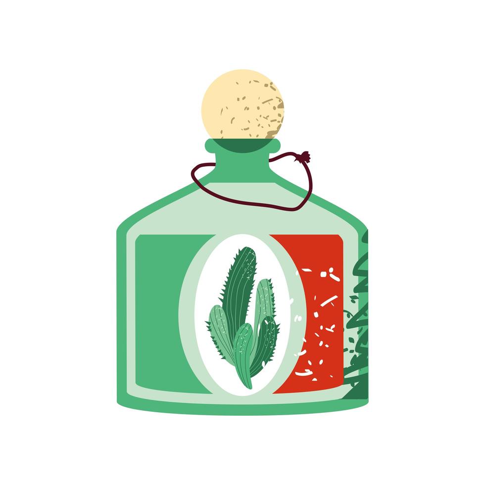 mexican tequila bottle vector