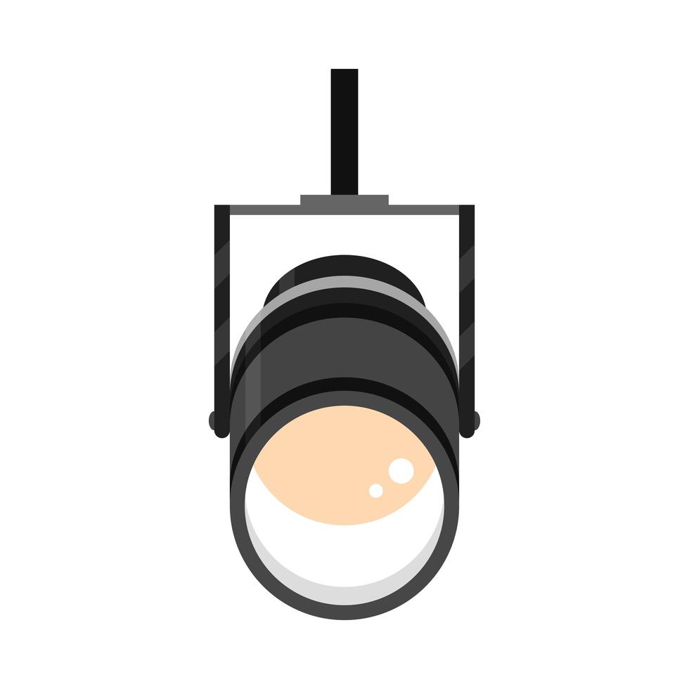 stage light flat icon vector