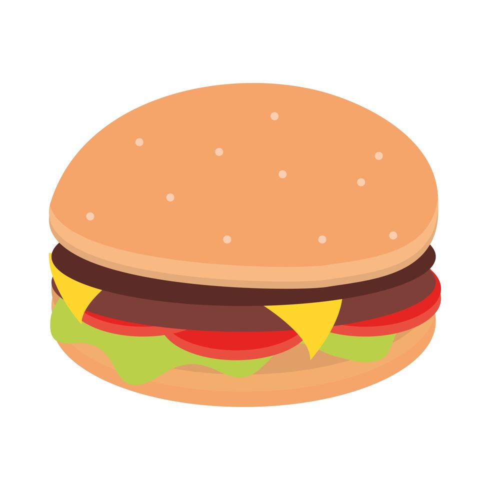 fast food burger vector