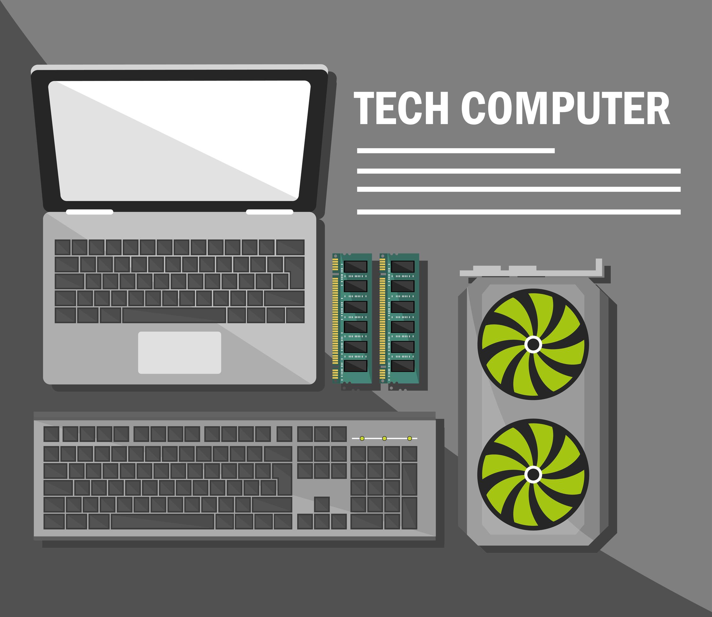 tech computer devices 3717845 Vector Art at Vecteezy