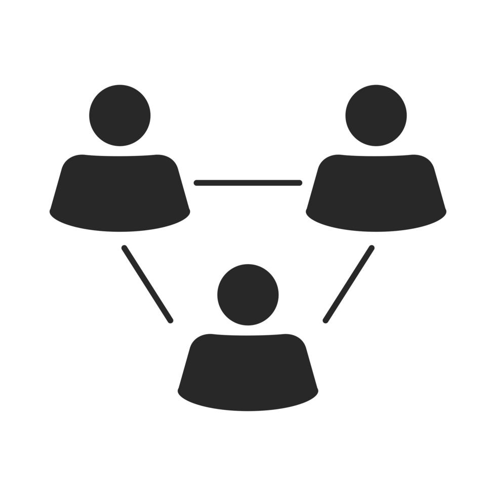 corporate people pictogram vector