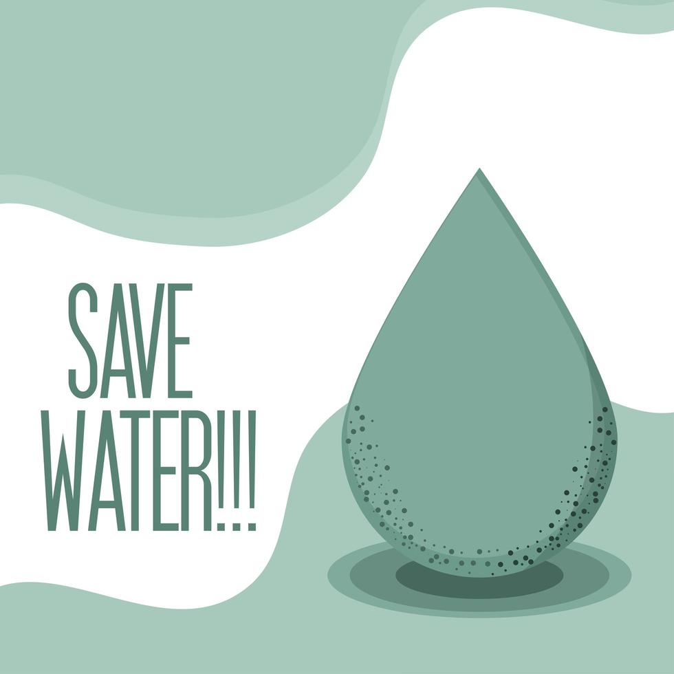 save water banner vector