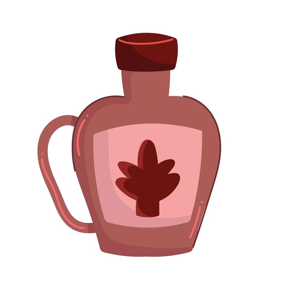 syrup bottle icon vector