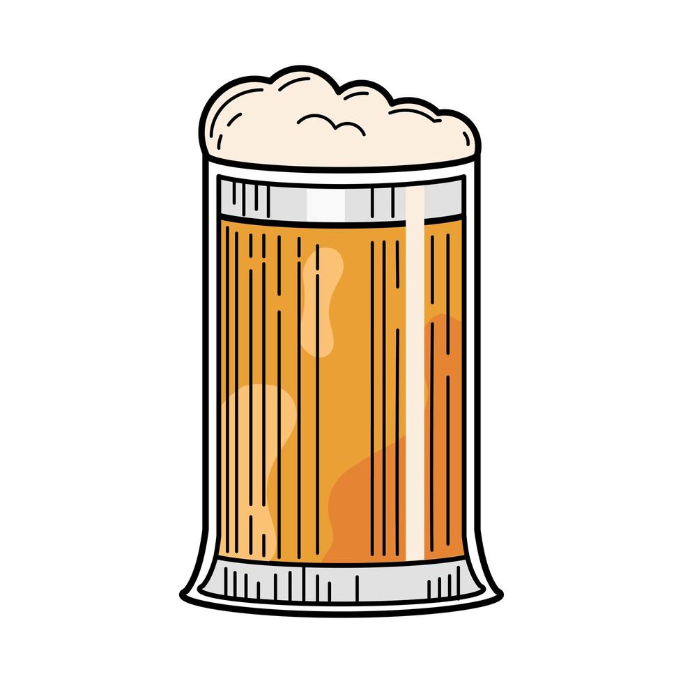 jarra de cerveza, bebida vector