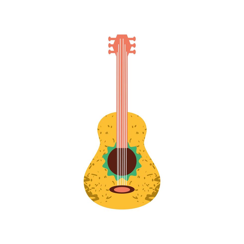 instrumento musical de guitarra vector