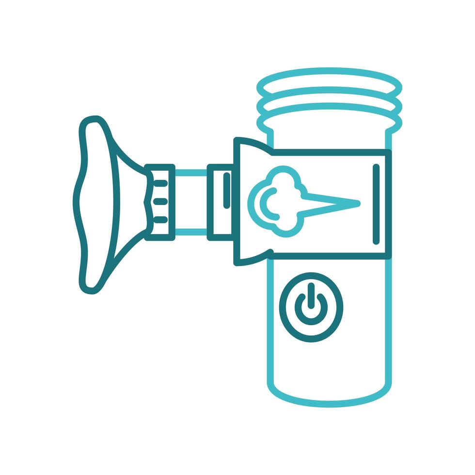 inhaler spacer medical vector