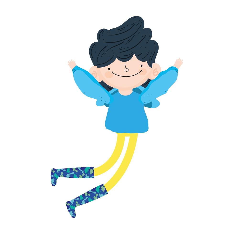 funny boy character vector