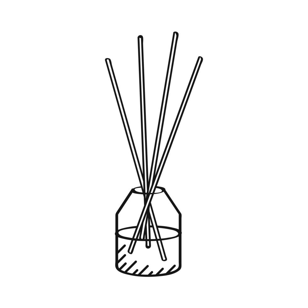 sticks with essential oils vector