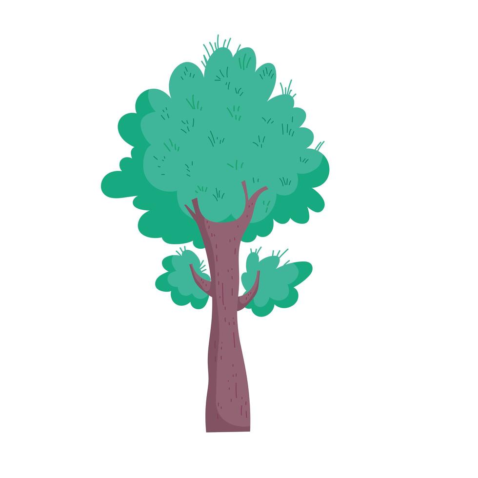 planta de verdor de árbol vector