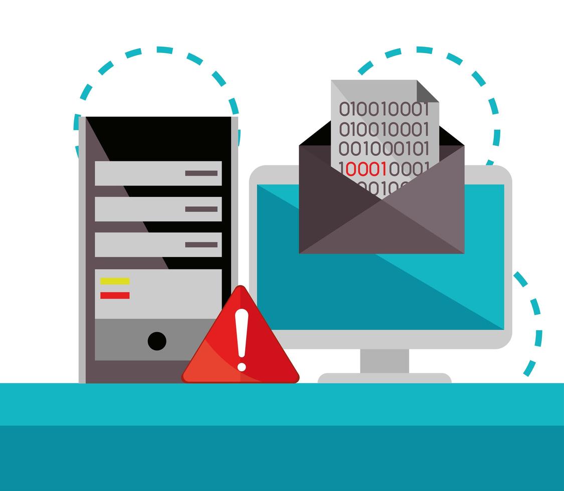 computer smartphone fraud vector