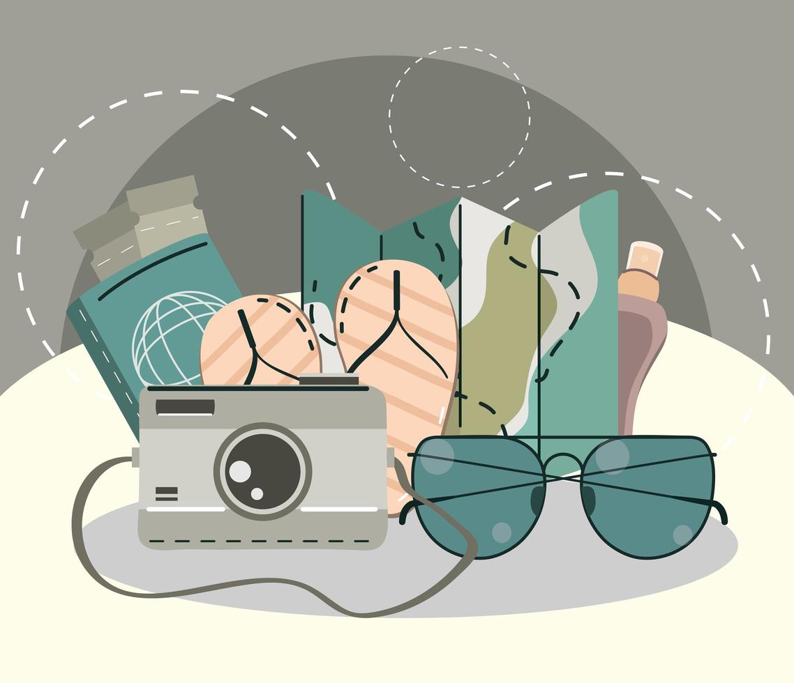 travel summer vacation vector