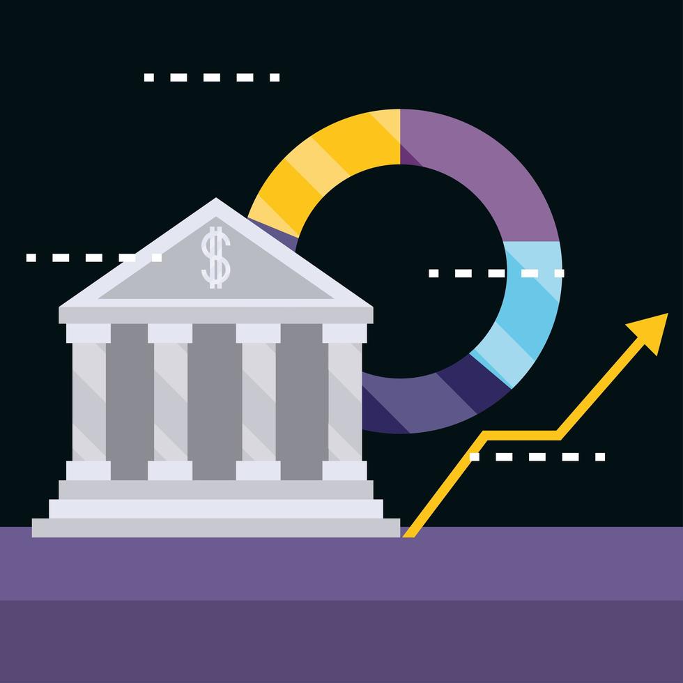 financial bank chart vector