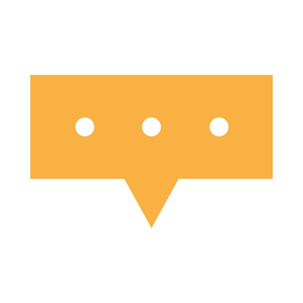 speech bubble flat icon vector