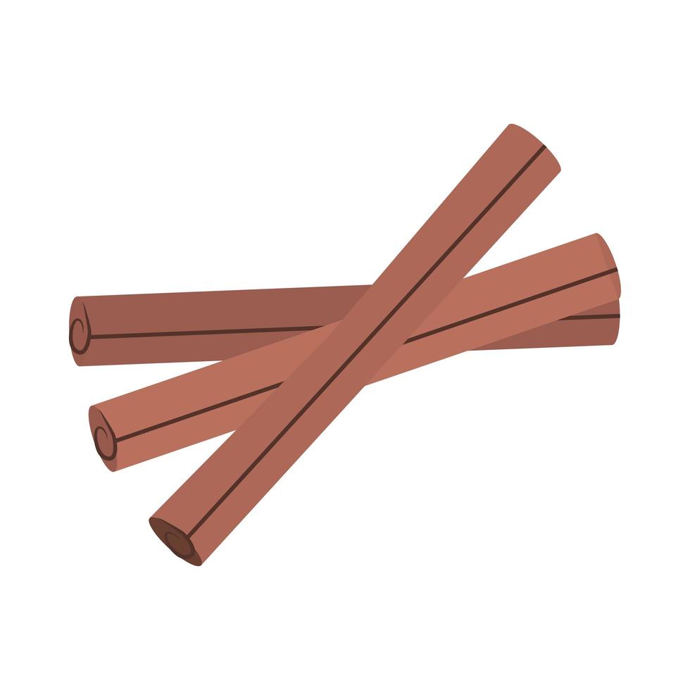 cinnamon sticks aroma vector