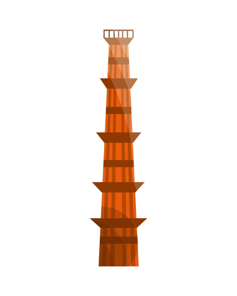 estructura de la torre antigua vector