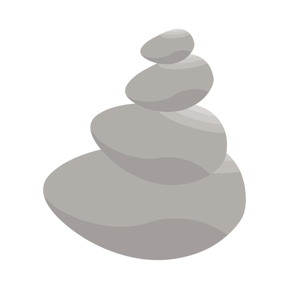 stack of round smooth stones vector