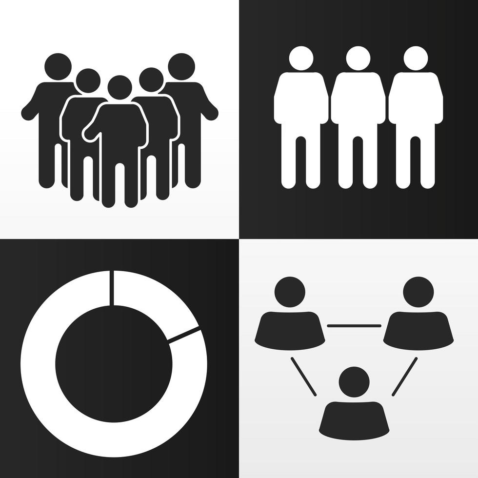 population chart corporate vector