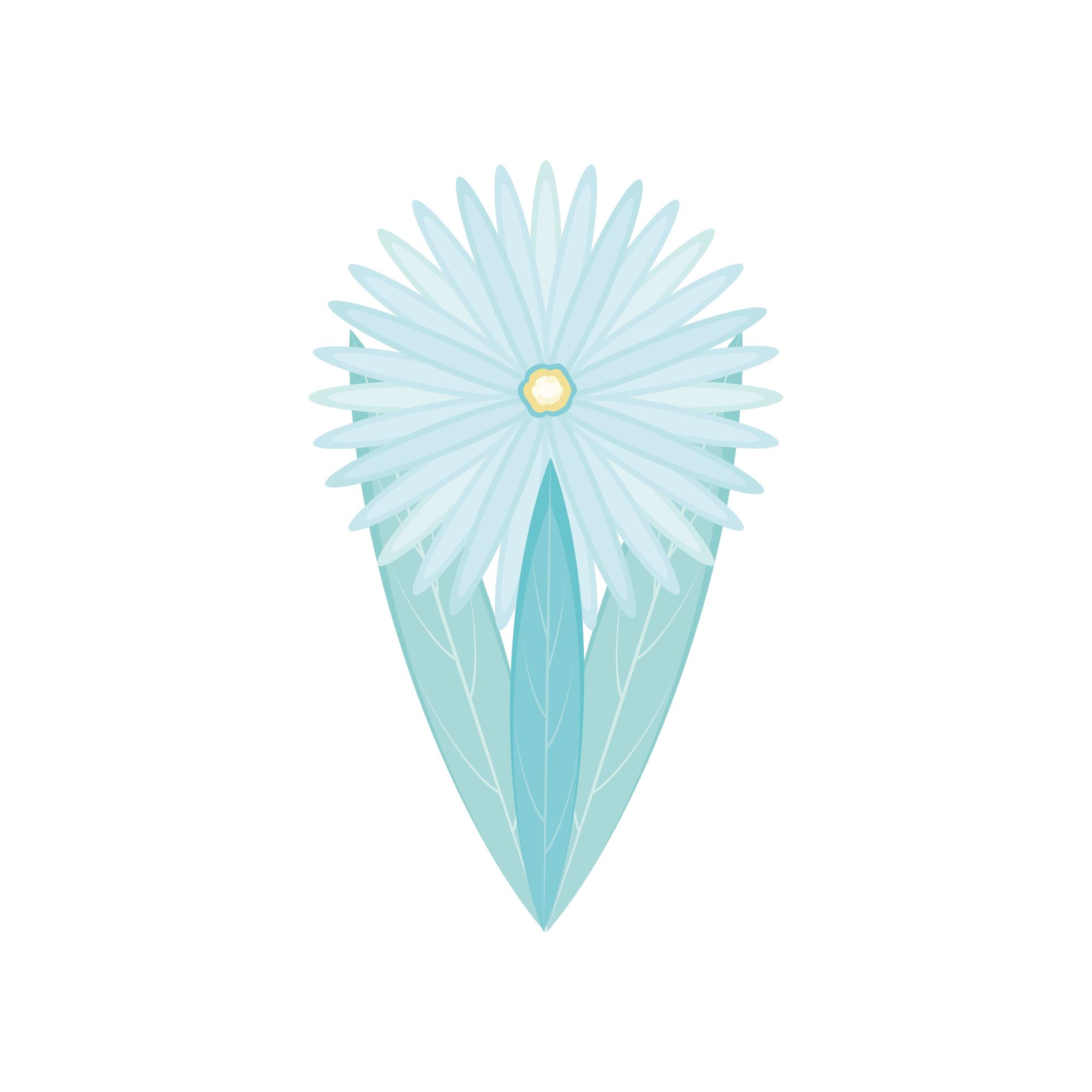 decorative blue flower 3718500 Vector Art at Vecteezy