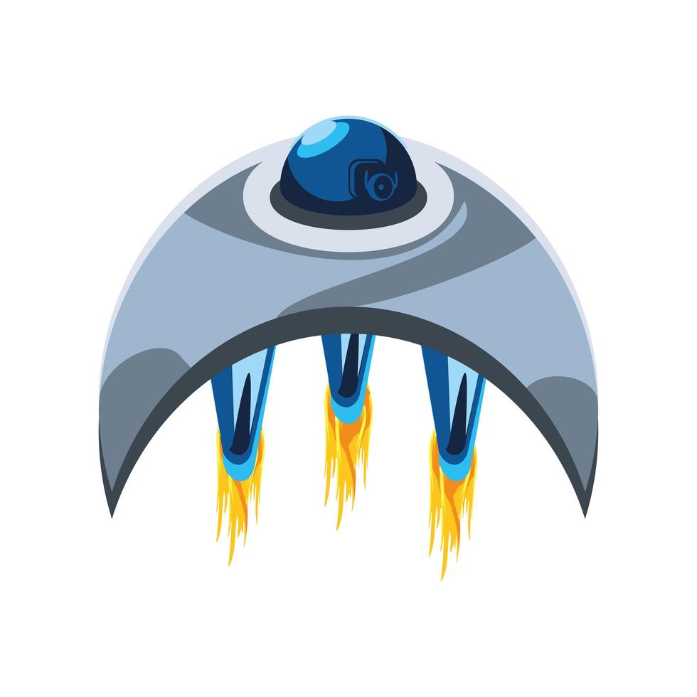 space ship videogame vector