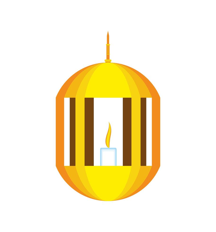 lamp light candle vector