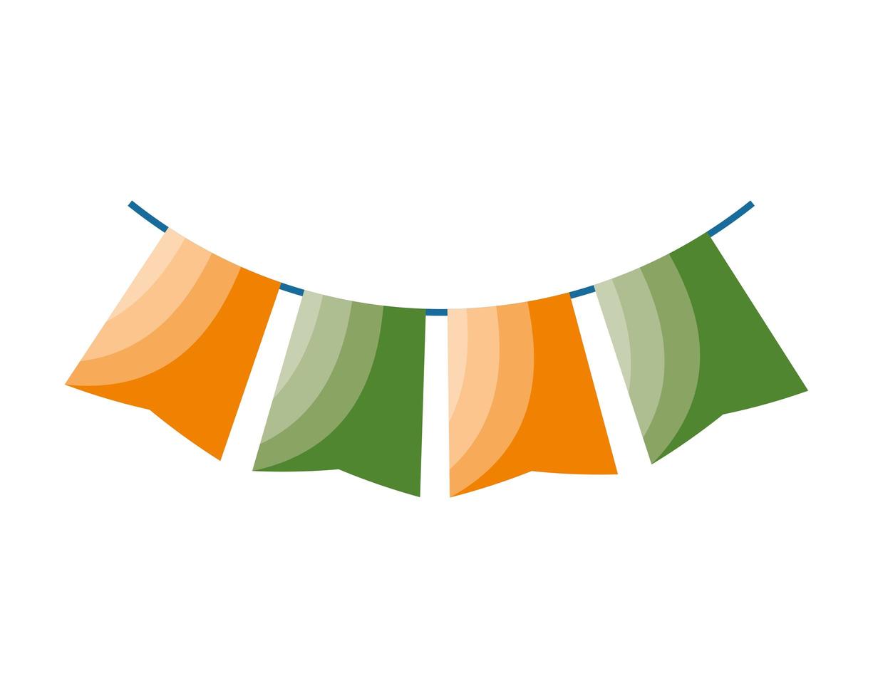 bunting festive decoration vector