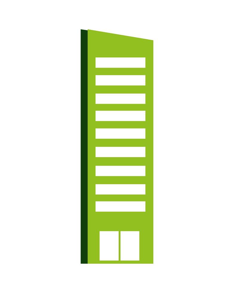 estructura de edificio verde vector