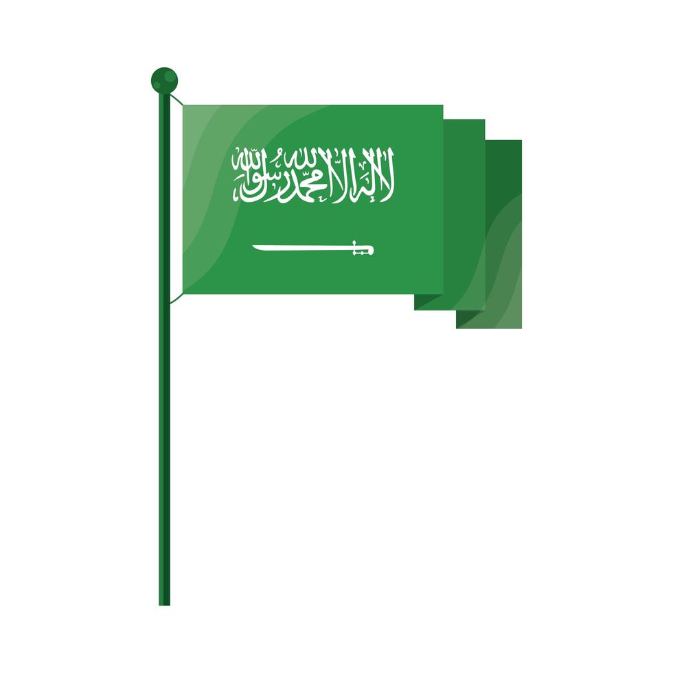 bandera de arabia saudita vector